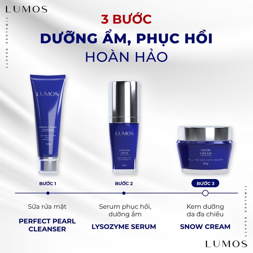 3 Bước Dưỡng Ẩm Và Phục Hồi Da Hiệu Quả Cùng Lumos