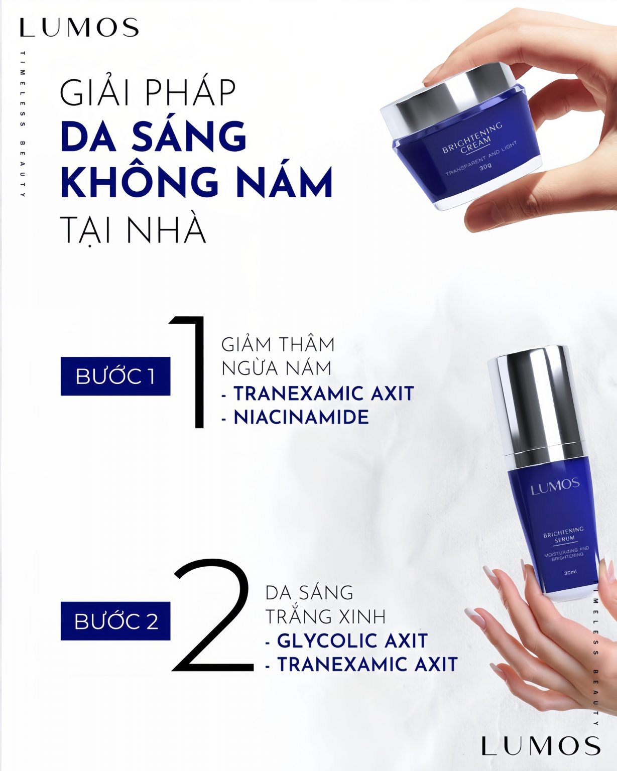 Giải Pháp Da Sáng Không Nám Tại Nhà Cùng Lumos