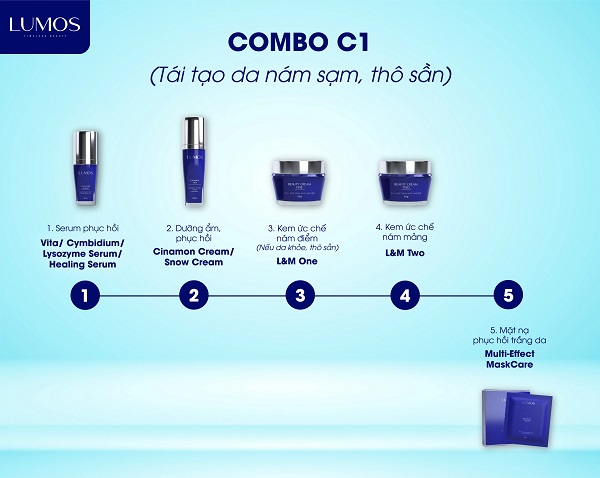TOP 3 bộ sản phẩm Lumos trị nám, tàn nhang, thâm mụn tốt nhất TOP 3 bộ sản phẩm Lumos trị nám, tàn nhang, thâm mụn tốt nhất