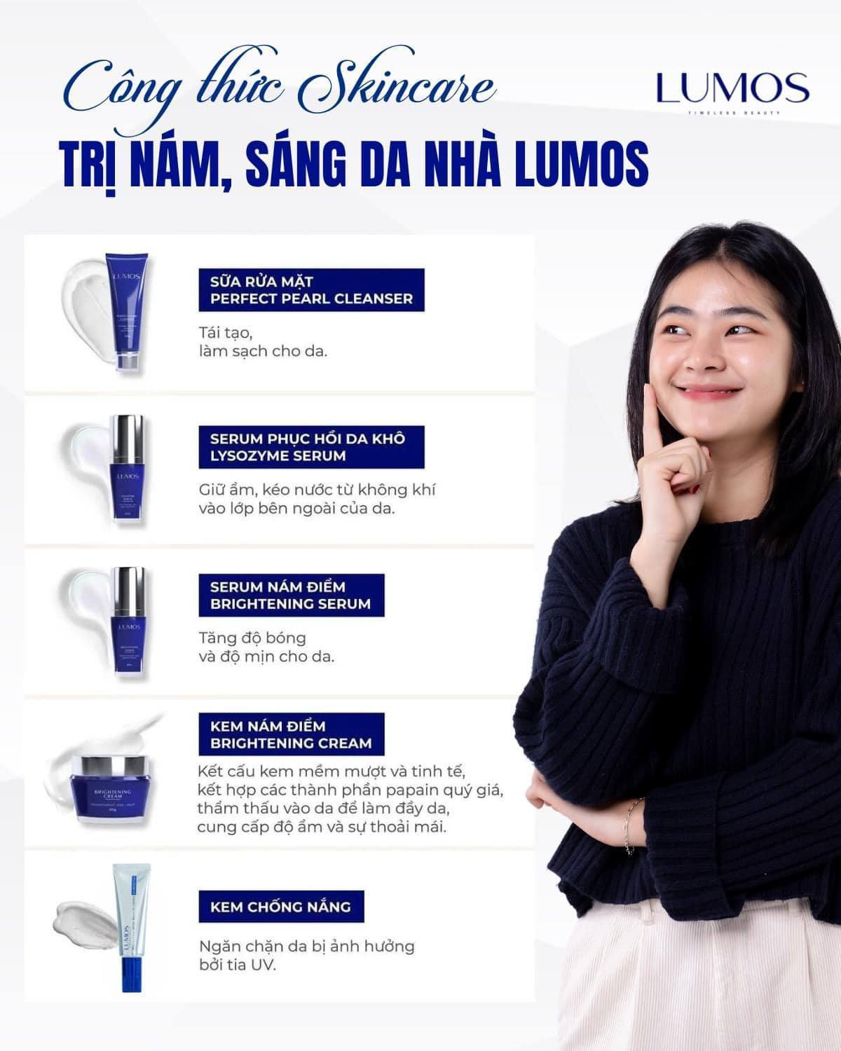 Các bước skincare hiệu quả cho da nhạy cảm – Chu trình trị nám, sáng da lành tính từ LUMOS Các bước skincare hiệu quả cho da nhạy cảm – Chu trình trị nám, sáng da lành tính từ LUMOS