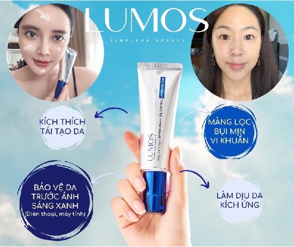 Lumos Sun Cream là dòng kem chống nắng phổ rộng đến từ thương hiệu Lumos