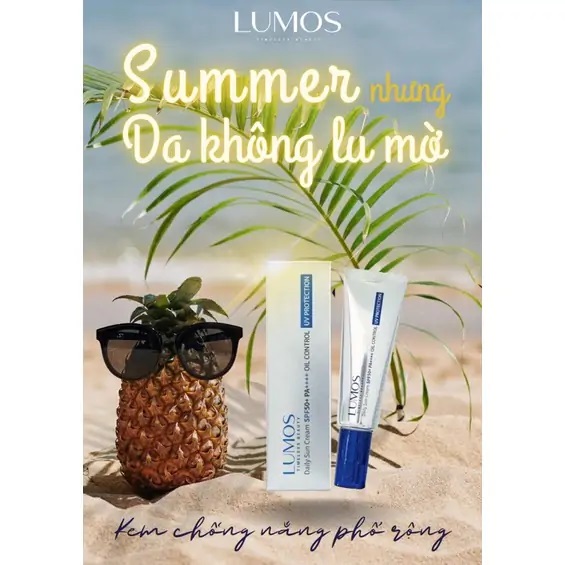 Kem chống nắng vật lý cho da dầu mụn Lumos Sun Cream được rất nhiều chị em tin dùng